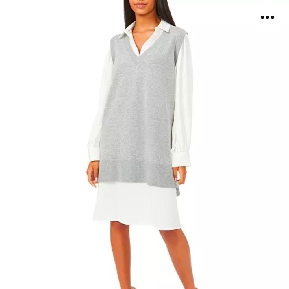 Riley & Rae Layered-Look Sweater Dress